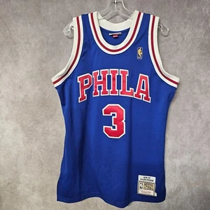 1996 Mitchell & Ness Authentic Philadelphia 76ers Allen Iverson 3 Jersey 44 L - Picture 1 of 10