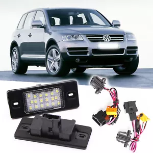 2x luci targa VW Touareg 7L senza ruota di scorta targa luce - Foto 1 di 5