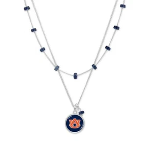 Auburn Tigers Ivy Necklace Silver Chain Jewelry Gift AU - Picture 1 of 1