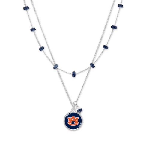 Auburn Tigers Ivy Necklace Silver Chain Jewelry Gift AU Cover