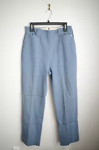 Vintage 50's 60's Men's H Bar C Ranchwear Blue High Rise Side Zip Western Pants - Picture 1 of 7