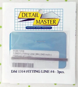 1:24/25 Scale Fitting Line #4 Model Details (3pcs) - .045" - Detail Master #1314 - Picture 1 of 3
