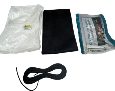 Сменная сетка из стекловолокна сделай сам 48 x 118 дюймов для оконной сетки двери черная - Изображение 1 из 4