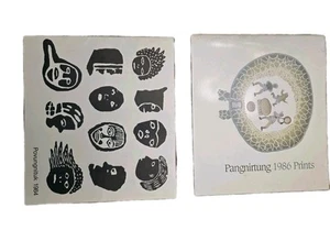 Due stampe inuit eschimesi canadesi libro d'arte Pangnirtung 1984 e 1986 catalogo - Foto 1 di 14