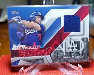 2024 Topps Series 1 MAX MUNCY Los Angeles Dodgers Blue Relic Jersey CITY CONNECT - Picture 1 of 2