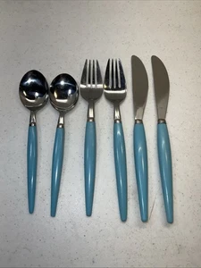 Castle Stainless Steel Japan Flatware Turquoise  - Bild 1 von 9