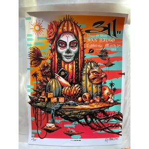 Póster 311 2018 3/5 San Diego CA Munk One variante azul AP firmado numerado 15/35 - Imagen 1 de 7