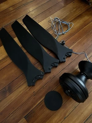 Fanimation MA6721BBL Black+ B6720-48BL Black Spitfire Blades, Set Of 3 - Image 1 of 4