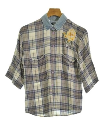 Camisas informales DIESEL blanco roto x azul marino x beige (patrón a cuadros) XS 2200602425104 Foto 1 de 4