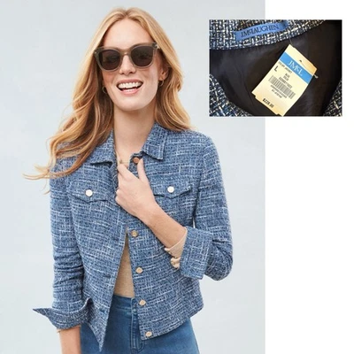 Chaqueta para mujer J. McLaughlin azul-talla L-NUEVA CON ETIQUETAS Foto 1 de 4