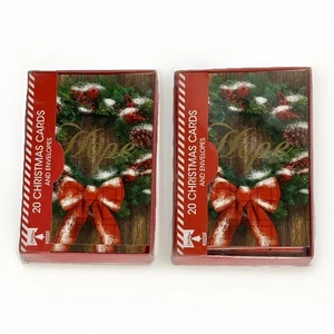 Vintage Weihnachtshauskarten mit Umschlägen 2 Schachteln mit 20 verschiedenen Designs, insgesamt 40 - Bild 1 von 14