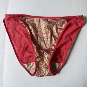 Bikini intimo Lily Of France seconda pelle M nylon trasparente perizoma Y2K 4201 - Foto 1 di 10