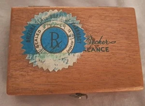 Pesas de balanza de torsión Christian Becker vintage con pinzas faltantes en caja  - Imagen 1 de 4