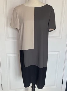 Vintage Evan Picone Farbblock Kurzarm Etuikleid Bürokleid Größe 10 - Bild 1 von 8