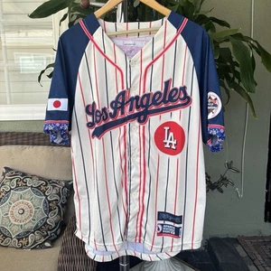 Camiseta deportiva nocturna de los Dodgers de Los Ángeles 2025 herencia japonesa 28/04/25 talla M mediana SGA - Imagen 1 de 7
