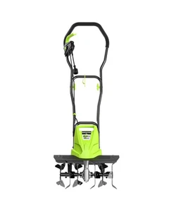 Cultivador/cultivador de 18 pulgadas y 13,5 amperios con 6 dientes de acero, 3 ruedas ajustables, F... - Imagen 1 de 9