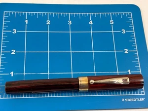 Judd's Nice Vintage Wilrite Large Woodgrain Fountain Pen w/14kt. Gold Nib - Picture 1 of 6