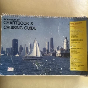 Richardsons' Charterbook & Cruising Guide Lake Michigan Vintage 1987-4th Edition - Picture 1 of 7