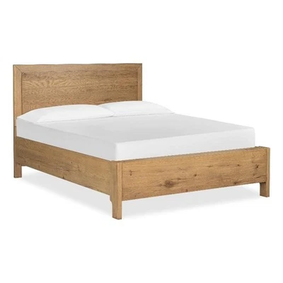 Cama Magnussen Home Davenport Rústica Caramelo Panel Queen Foto 1 de 4