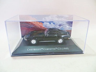 ALTAYA/IXO/DeAgostini '1968 Chevrolet Corvette C3, negro' 1:43 sin usar, en caja/en caja Foto 1 de 4