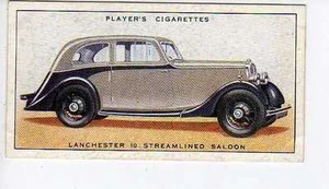 (Jr023-100) Players,Motor Cars ,Lanchester 10 Streamlined Saloon,1936 #25 - Picture 1 of 2
