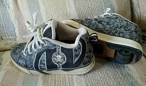 Heelys skull camo bones skater US youth 4 roller shoes style #7416 - Foto 1 di 11