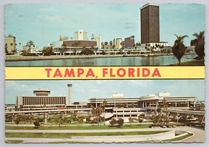 Postcard Skyline Tampa Curtis Hixon Hall First Financial International Airport - Picture 1 of 2
