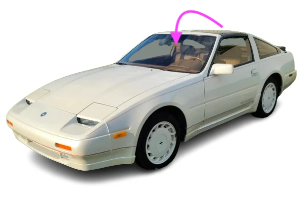 Fits: 1984-1989 Nissan 300ZX 2+2/300ZX  2 Door Coupe Front Windshield Glass - Image 1 of 4