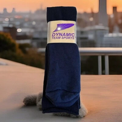De Colección Calcetines Dinámicos Azul Marino Sobre la Pantorrilla Equipo Deportes Acrílico Nylon 25" Béisbol Foto 1 de 4