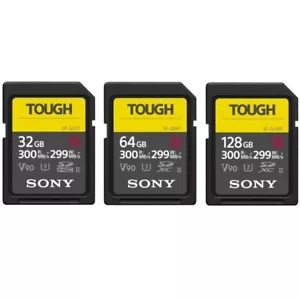 Sony SF-G TOUGH 32GB 64GB 128GB SDXC SD Card U3 4K UHS-II V90 Class 10 300MB/s - Picture 1 of 10