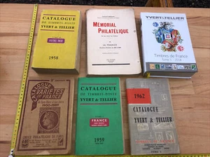 Catalogue Timbres Poste Yvert & Tellier Ancien Lot 5 Livres Gustative Bertrand - Picture 1 of 8