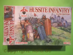 1:72 RedBox #039 Mittelalter Hussiten Infanterie Ritter Soldaten 15-17 Jahrh. - Bild 1 von 4