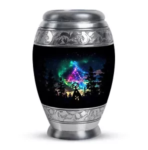 Mountains Decorative Burial Urns For Ashes Adult Memorial Urn For Mom 3 Inch - Picture 1 of 7