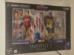 Figura de acción Marvel Legends Iron Man/Thanos Infinity Saga paquete de 2 VENGADORES - Imagen 1 de 2