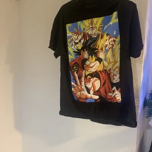 Dragonball Z Goku Super Saiyan Mens Black Adult Shirt Sz Large - Picture 1 of 8