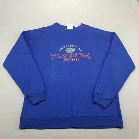 Vintage Florida Gators Crewneck Sweatshirt Men XL Blue Pullover Sweater Est 1853 Cover