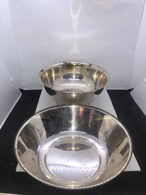 Vintage Gorham EP/ YC780 Silverplate 8" Footed & Yc883 (reg)Silverplate Bowl - Image 1 of 4