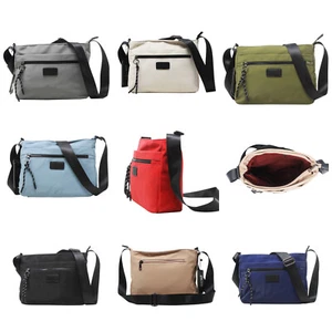 Unisex Tres Cremallera Clásico Resistente al Agua Bandolera Bolso Mensajero Bolso de Mano 8539 - Imagen 1 de 41