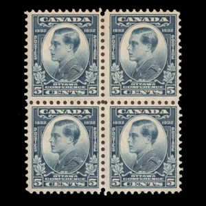 CANADA KGV 1932 Sc 193 Ottawa Conference MH BL4 Block of Four Stamps CV$28 - Picture 1 of 3