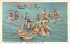 Salt Lake City, Ut Utah  Saltair~Floating Like A Cork Swimmers Ca1920's Postcard