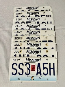 Used Missouri Show Me State Expired License Plates MO - Picture 1 of 1