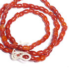 Strang mini Tradebeads Handeslperlen Oliven 5x3mm L0,7mm Korallenrot waist beads