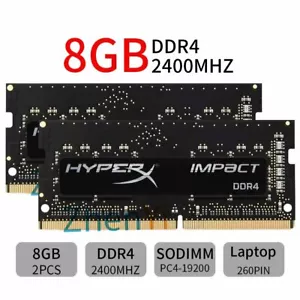 16GB 2x 8GB 4GB DDR4 PC4-19200 2400MHz 260Pin Laptop RAM For HyperX Impact Lot - Picture 1 of 11