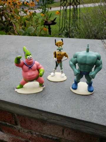 2014 Mr Superawesomeness Patrick Star 3.5" Action Figure Spongebob plankton 3 pc Cover