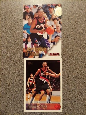 Jermaine O'Neal Rookie Cards Topps #191 And Skybox #306 Portland Trailblazers  - Image 1 of 2