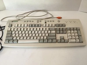 Gateway Vintage Computer PC Keyboard 7001211 Wired PS/2 116-Key E06150US017-C - Picture 1 of 7