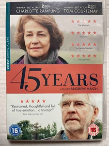 45 YEARS (DVD, Region 2) - Andrew Haigh (dir), Charlotte Rampling, Tom Courtenay - Foto 1 di 1