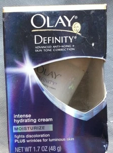 New Olay Definity Intense Hydrating Cream Moisturize 1.7 oz. Mark on Box Look - Picture 1 of 2