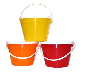 Cubos y tapas de 3 - 1 galón (128 onzas) diferentes mezcla de colores ofrecidos - - Imagen 1 de 12