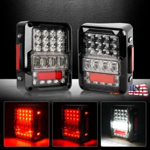 2X LED Tail Lights w/ Reverse Light for Jeep Wrangler JK 2-Door Unlimited 4-Door - Picture 1 of 11